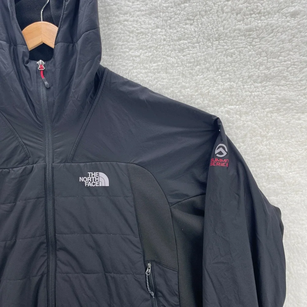 The North Face Summit Series Mens XXL Black Primaloft Insulated Hooded Jacket